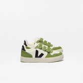 V-10 LEATHER PURE BLACK KIWI