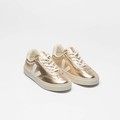 VOLLEY ELASTIC LACES LEATHER PLATINE WHITE