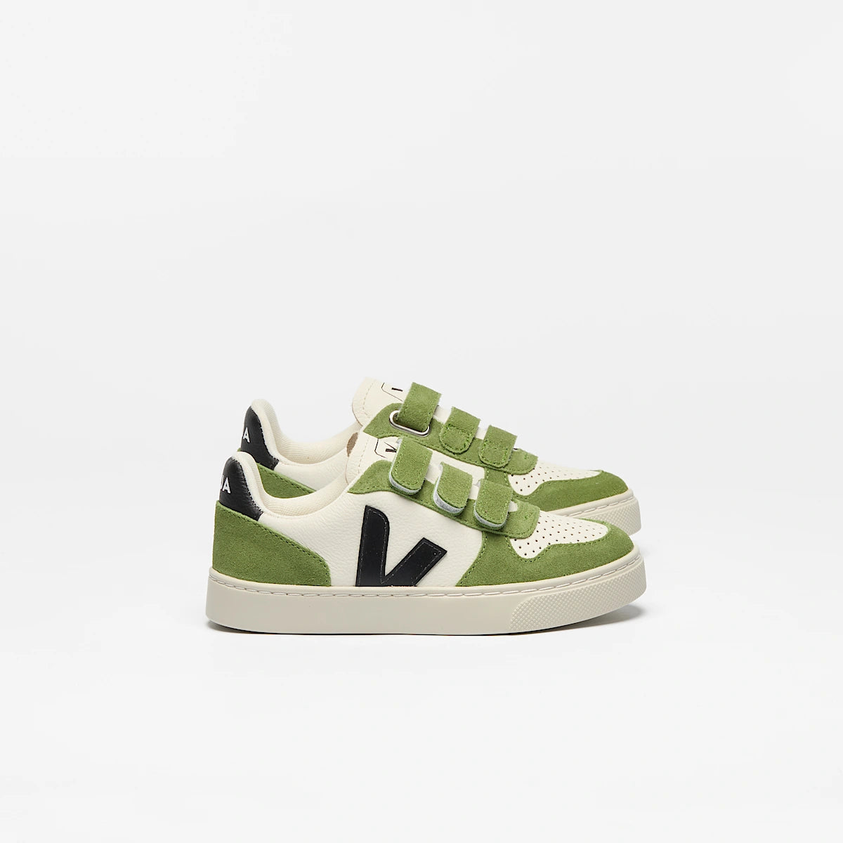 V-10 LEATHER PURE BLACK KIWI