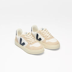 V-10 LEATHER WHITE NAUTICO ALMOND