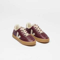 VOLLEY ELASTIC LACES LEATHER AMARANTE PIERRE NATURAL