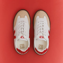 VOLLEY ELASTIC LACES LEATHER WHITE PIERRE PEKIN BARK